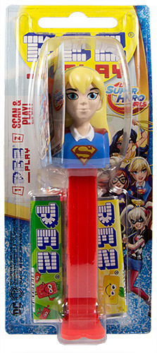 PEZ - Card MOC -Super Hero Girls - DC - Supergirl - with play code