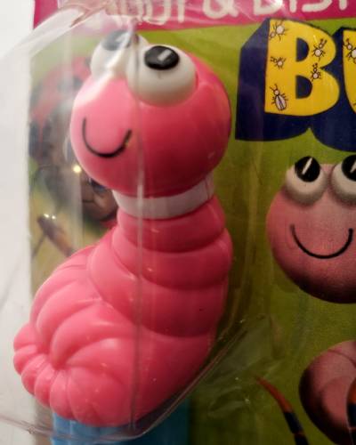 PEZ - Bugz - Worm - Pink Head