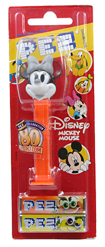 PEZ - 80th Anniversary - Minnie Mouse - Crystal Grey and white - C