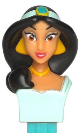 PEZ - Princess - Jasmine - Black Curl, Dark Necklace