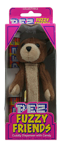 Brand New & Sealed Buddy Bear PEZ Fuzzy Friends 