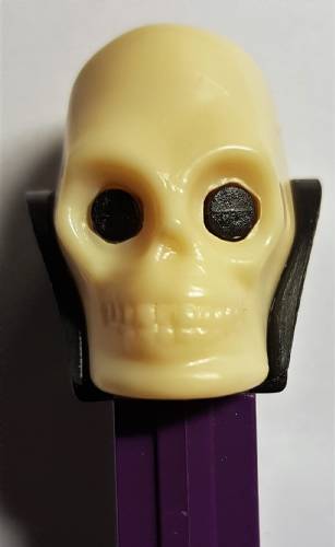 PEZ - Halloween - Skull - White Head, No Missing Teeth - B