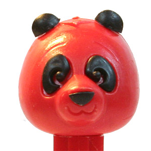 PEZ - Kooky Zoo - Panda - Red Head - A