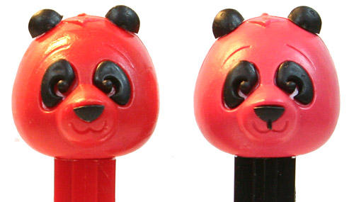 PEZ - Kooky Zoo - Panda - Red Head - A
