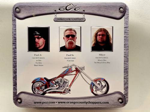 PEZ - Famous People - Orange County Choppers - OCC Tin set