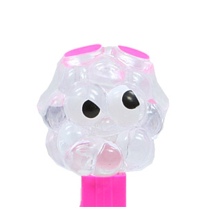 PEZ - Crystal Collection - Sour Blue Raspberry - Clear Crystal Head