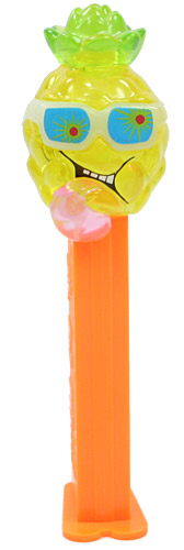 PEZ - Crystal Collection - Sour Pineapple - Yellow Crystal Head