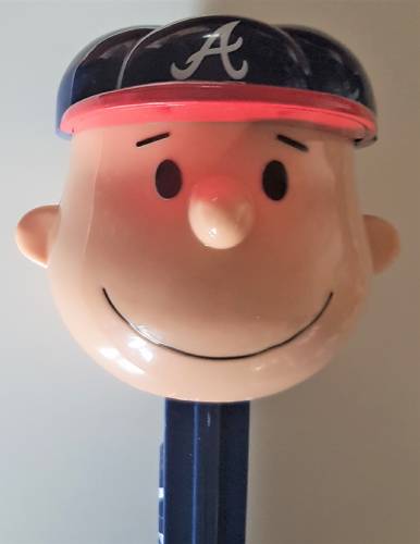 PEZ - Giant PEZ - Peanuts - MLB Charlie Brown - Atlanta Braves