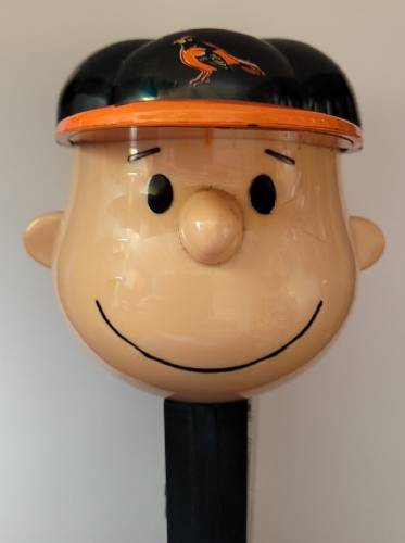 PEZ - Giant PEZ - Peanuts - MLB Charlie Brown - Baltimore Orioles