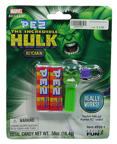 PEZ - Keychain - Super Heroes - Incredible Hulk
