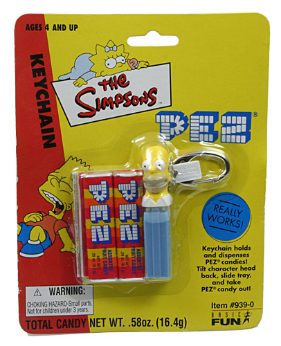 PEZ - Keychain - The Simpsons - Homer Simpson