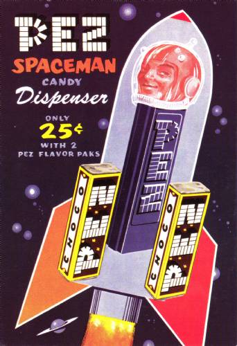PEZ - Postcards - Spaceman