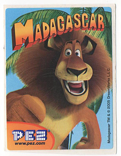 PEZ - Stickers - Madagascar - Alex