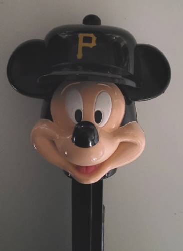 PEZ - Giant PEZ - Disney - MLB Mickey Mouse - Pittsburgh Pirates