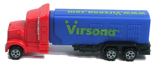 PEZ - Advertising Virsona - Truck - Red cab, blue trailer