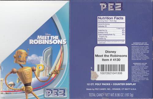 PEZ - Counter Box - 12 Count Poly Bag US - Meet the Robinsons