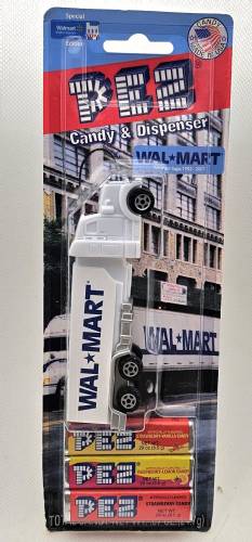 PEZ - Advertising Walmart 1992 - Truck - White cab, white trailer