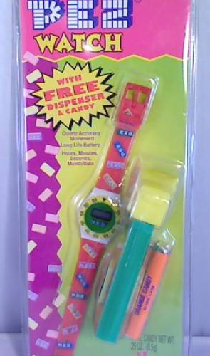 PEZ - Watches and Clocks - Regular Remake with watch - Clear/Grey wrist band with regular