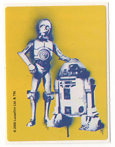 PEZ - Stickers - Star Wars Clone Wars - C-3PO and R2-D2