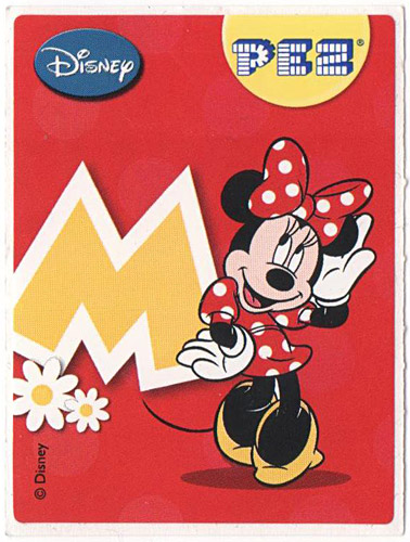 PEZ - Stickers - Mickey & Minnie - Minnie - M