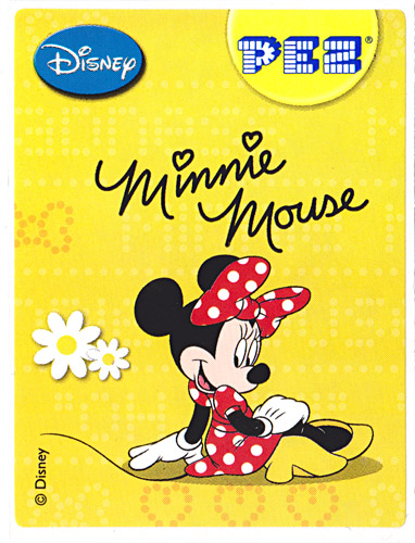 PEZ - Stickers - Mickey & Minnie - Minnie - sitting