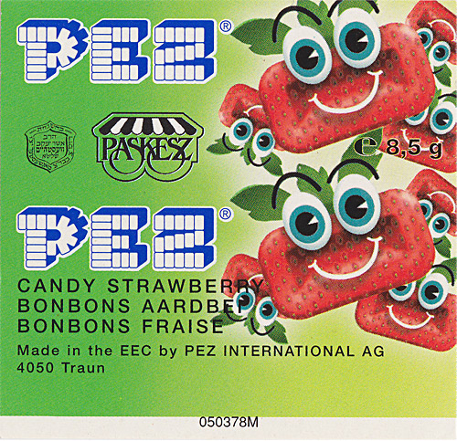 PEZ - Major Types - Candy Face - kosher - Candy Face - CF-A 09