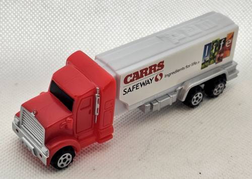 PEZ - Advertising Safeway - Truck - Red cab, white truck - Carrs