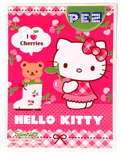 PEZ - Stickers - Hello Kitty - 2013 - Standing with Teddy Bear