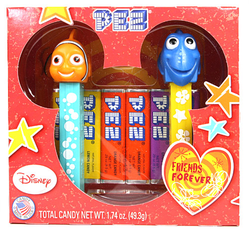 PEZ - Valentines Gift Set - Nemo & Dori Friends Forever Gift Set