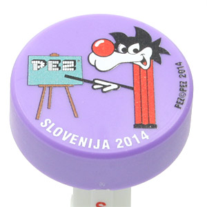 PEZ - Slovenian PEZ 2014 - Puck - Black Hair - Purple