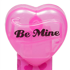 PEZ - Valentine - 2015 - Be Mine - Black on Cloudy Crystal Pink (c) 2008