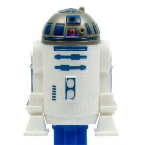PEZ - Star Wars - Series C - R2-D2 - LFL - white, red dot - A