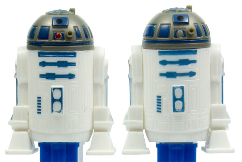PEZ - Star Wars - Series C - R2-D2 - LFL - white, red dot - A