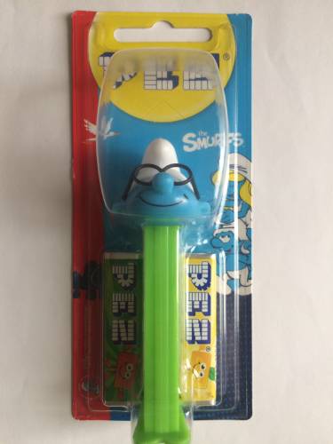 PEZ - Smurfs - Series C - Brainy Smurf - C