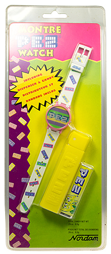 PEZ - Watches and Clocks - Regular Remake with watch - White wrist band with regular