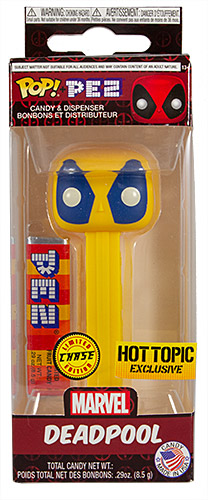 PEZ - Deadpool - Hot Topic - Deadpool (Chase) - Yellow Head, Blue Eyes