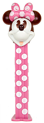 PEZ - 90 Years - Minnie Mouse - pink bow with polka dots - D