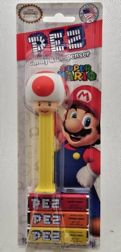 PEZ - Animated Movies and Series - Nintendo - Toad - white neck