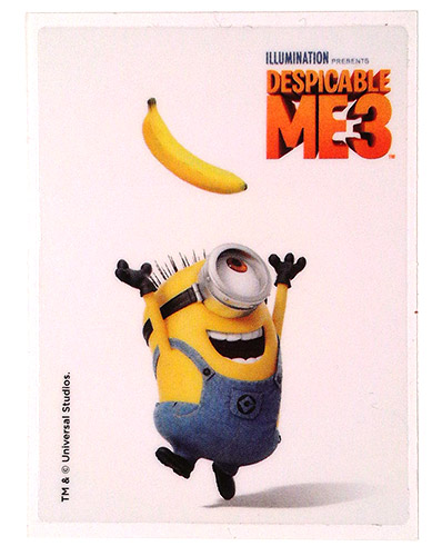 PEZ - Stickers - Despicable Me 3 - Stuart with banana