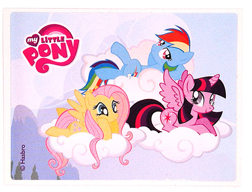 PEZ - My Little Pony - Fluttershy, Rainbow & Twilight on cloud