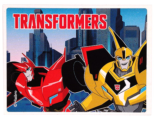 PEZ - Stickers - Transformers - Sideswipe & Bumblebee - skyline