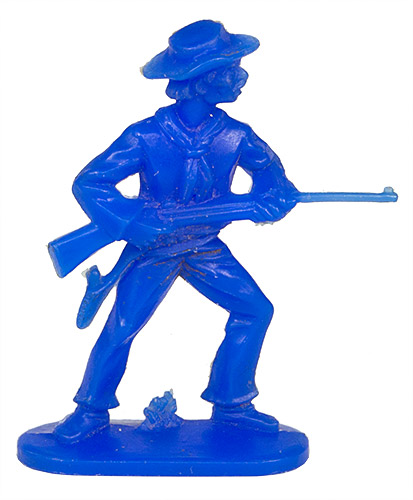 PEZ - Figuren Cowboys und Indianer - Blau - Cowboy Gewehr Hfte