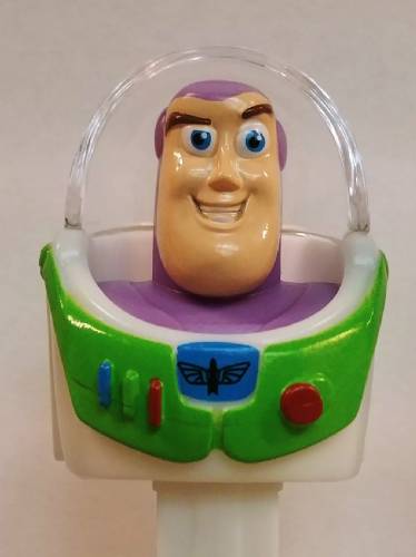 PEZ - Toy Story - Toy Story 4 - Buzz Lightyear - white painted teeth, pink skin