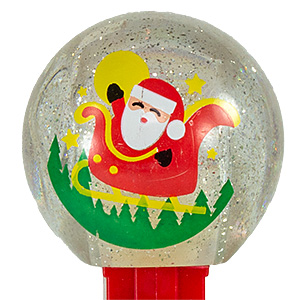 PEZ - Christmas - Ball Crystal Glitter Santa - Sled