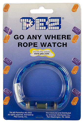 PEZ - Watches and Clocks - Go Any Where Rope Watch - Blue