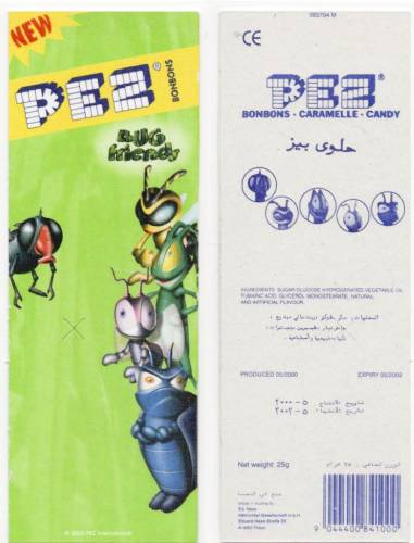 PEZ - Card MOC -Bugz - Beetle - Blue Head