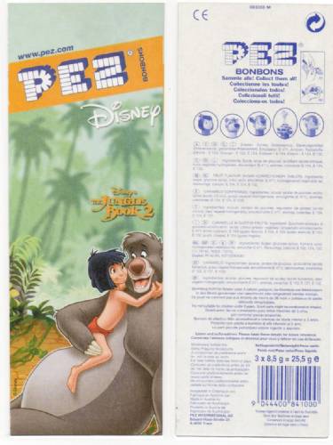 PEZ - Card MOC -Disney Movies - Jungle Book - Jungle Book II - Kaa