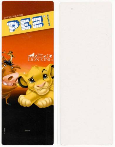 PEZ - Card MOC -Disney Movies - Lion King - Simba - darker ears
