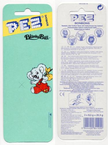 PEZ - Card MOC -Safari Animals - Koala (Blinky Bill)