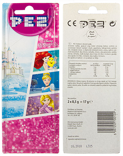 PEZ - Card MOC -Disney Classic - Princess - Rapunzel - A